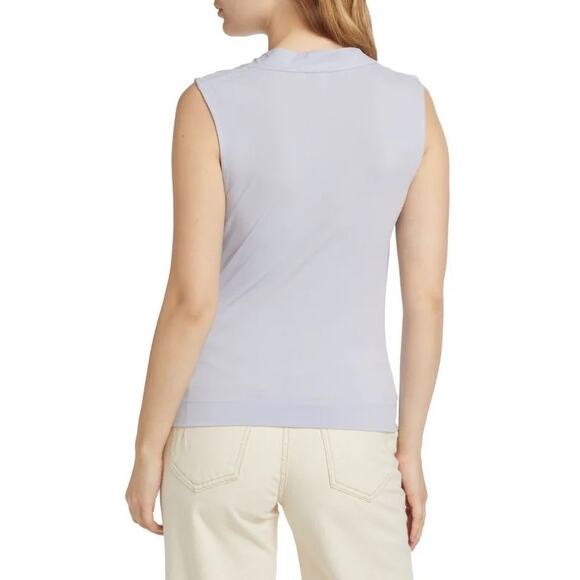 DEREK LAM 10 CROSBY Alya Asymmetric Draped Top - Picture 2 of 10
